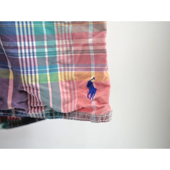 Polo Ralph Lauren Pink Plaid Swim Trunks Shorts Mens Size 32 - Picture 3 of 9